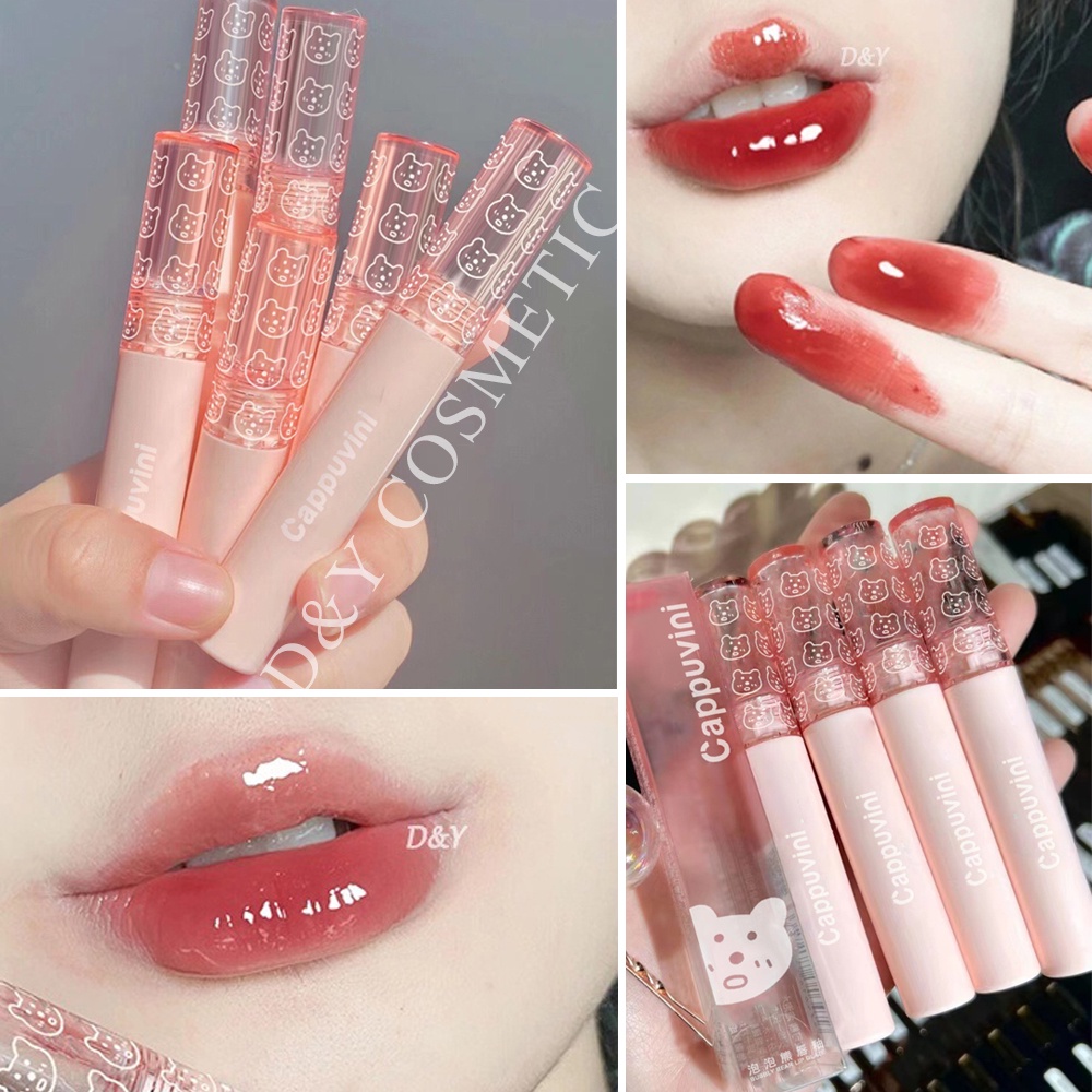 Son Bóng Cappuvini Dưỡng Ẩm Chống Thấm Nước Không Dính Màu Sắc Tươi Tắn Bong Son bóng Son Môi Cappuvini Màu Nhung Lì Tự Nhiên Dưỡng Ẩm Lâu Trôi Chống Thấm Nước