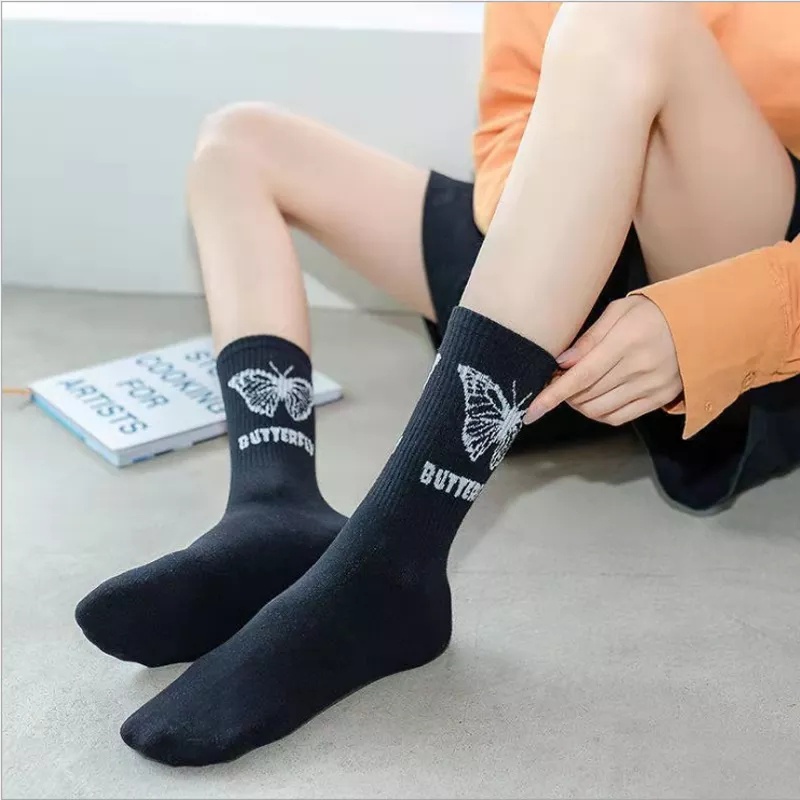 [Hot] [Vớ Ống Đính Nơ Đơn Giản Dễ Thương Bằng Vải Cotton Mềm Thoáng Khí Thoải Mái Cho Nam / Nữ] [Hàng Ngày]