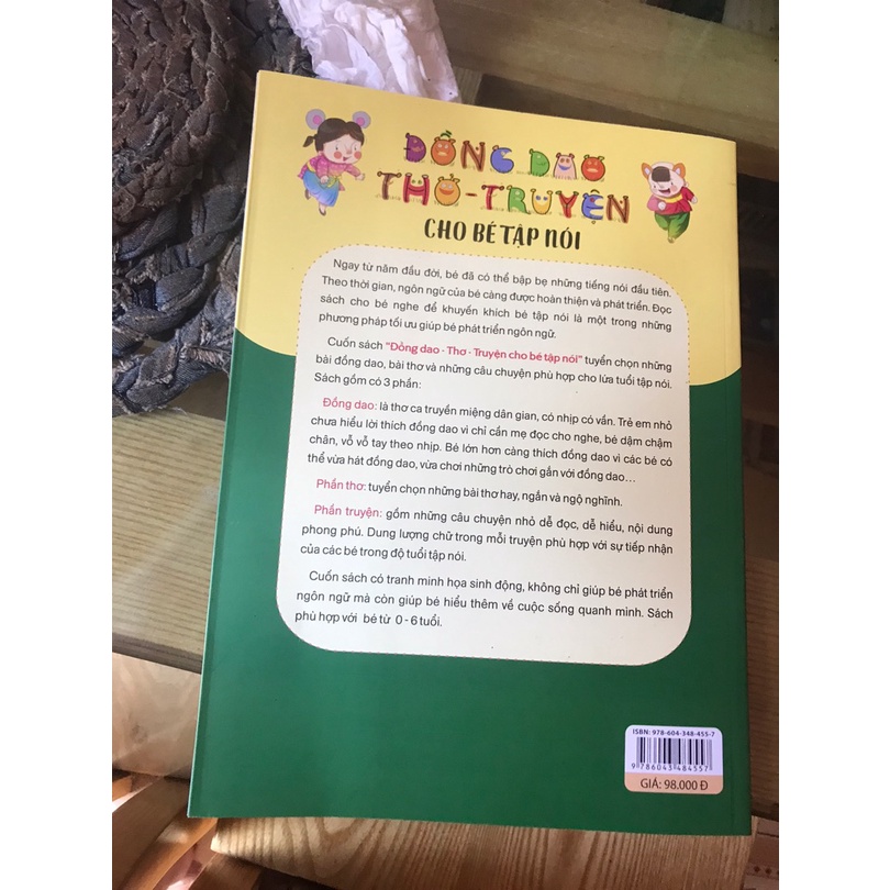 Sách Đồng Dao Thơ Truyện Cho Bé Tập Nói | BigBuy360 - bigbuy360.vn