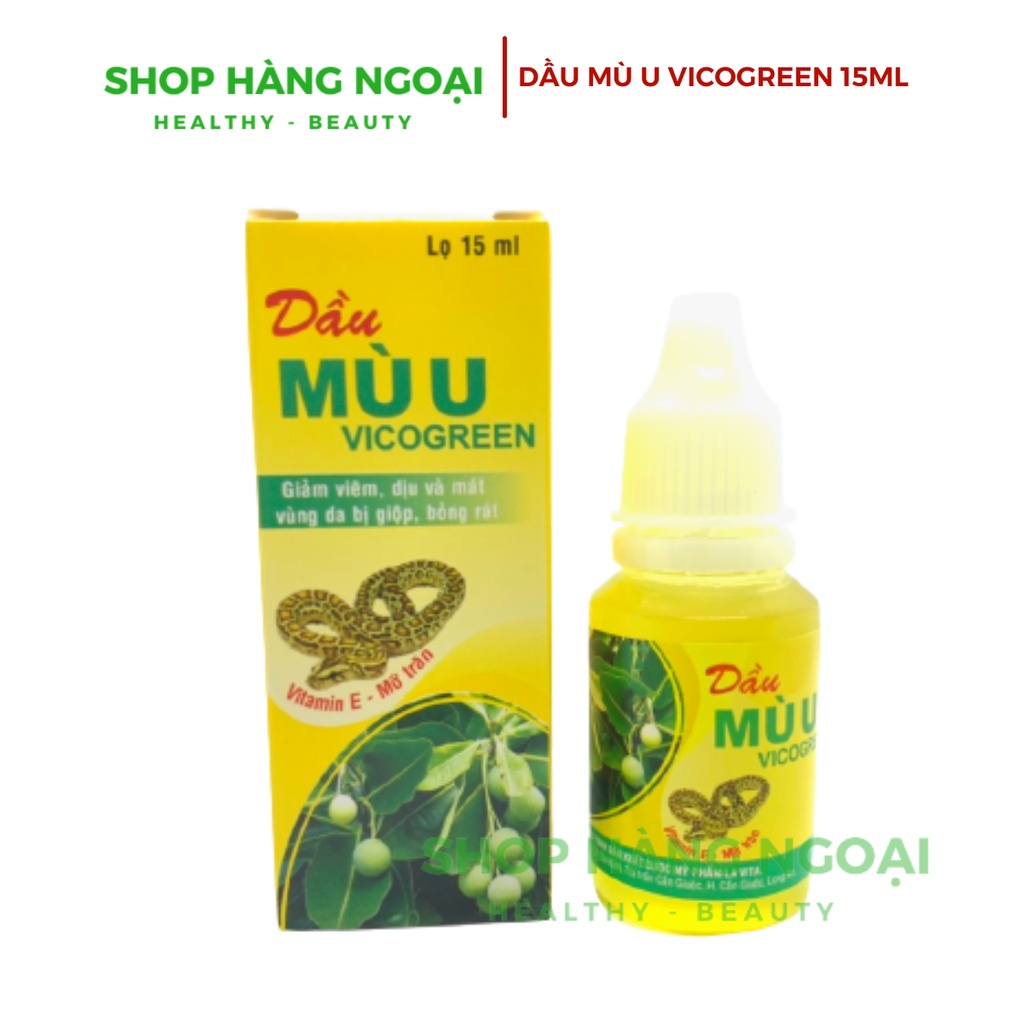 Dầu Mù U Vicogreen 15ml - Combo 5 lọ