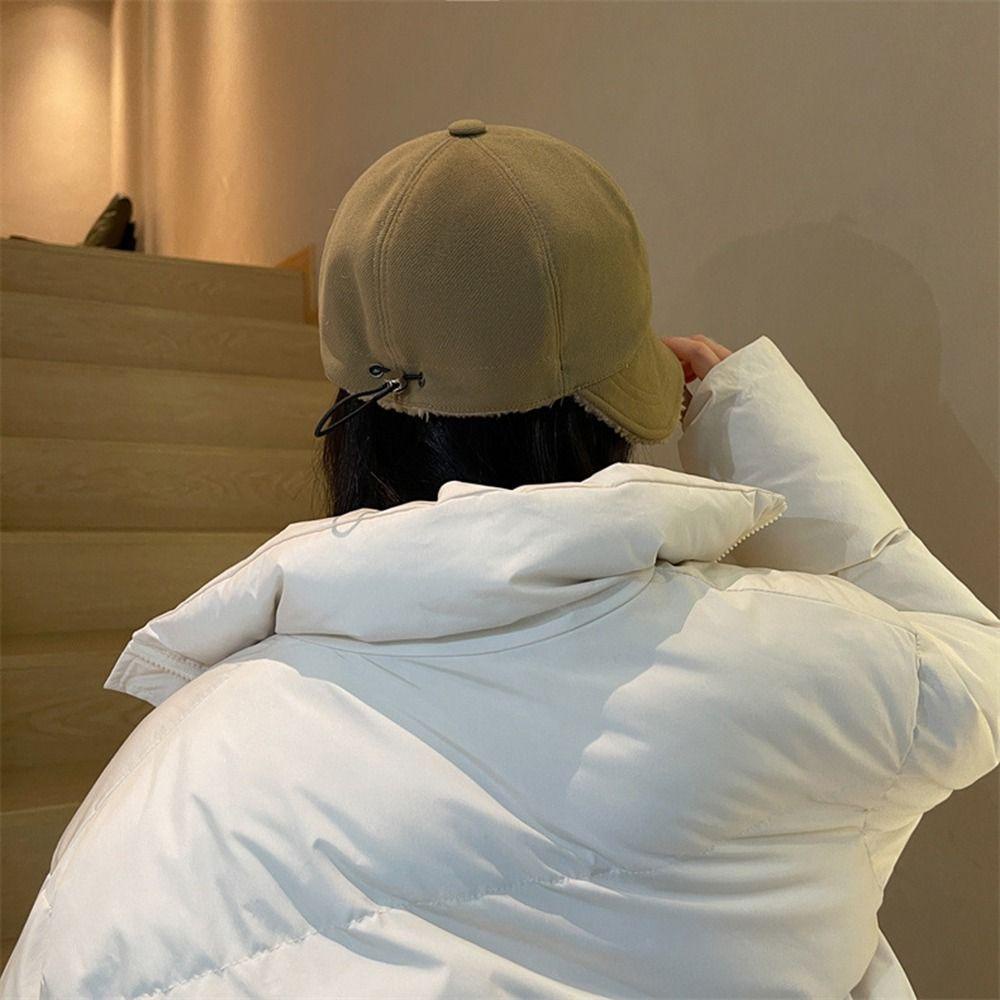 Nón Tai Bèo Phủ Lông Mềm Mại Giữ Ấm Mùa Thu Đông Cho Nữ