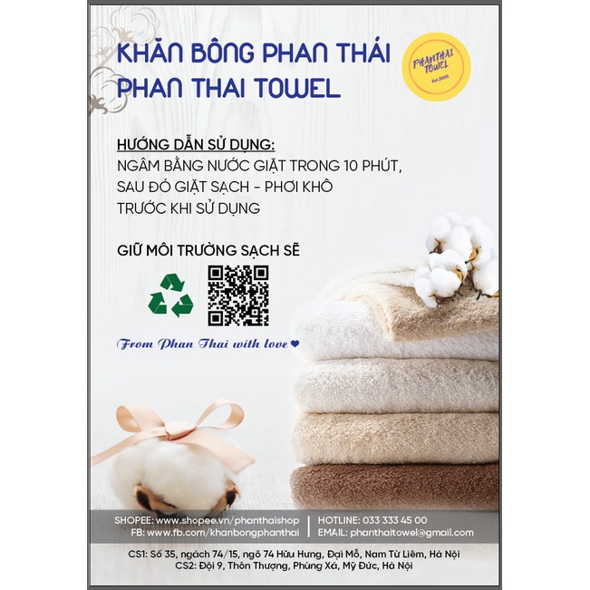 100% cotton cho gia đình, spa, khách sạn đủ màu