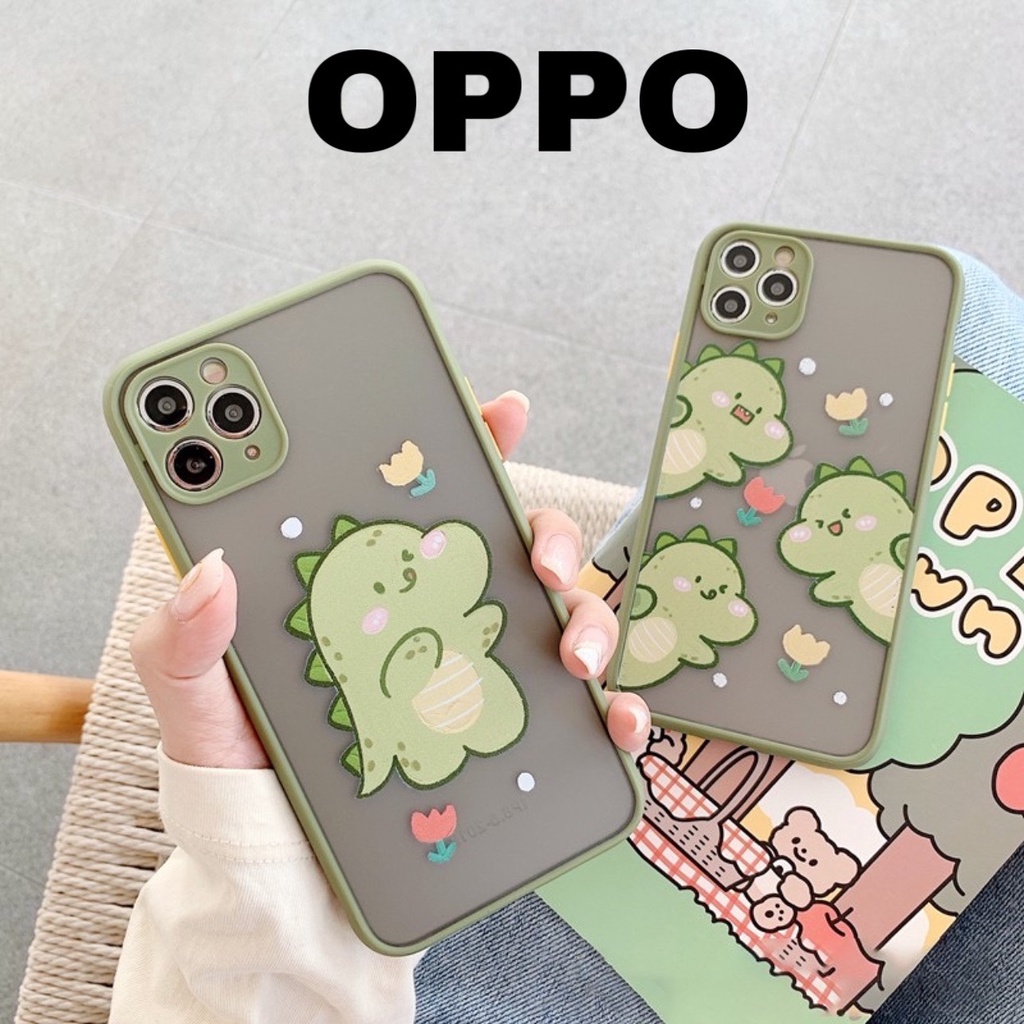 Ốp lưng nhám viền cao su Oppo A15 A15s Realme C11 2021 C20 A35 4G RENO 5 A53 A54 4G
