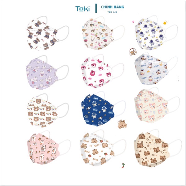 Combo Siêu Tiết Kiệm [ 50 Chiếc ] Khẩu trang KF94 Taki dễ thương