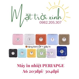 {hàng sẵn}Máy in nhiệt mini PERIPAGE A6 203DPI / A6 304DPI 🎁 tặng quà kèm💚 MẶT TRỜI XINH ☀️