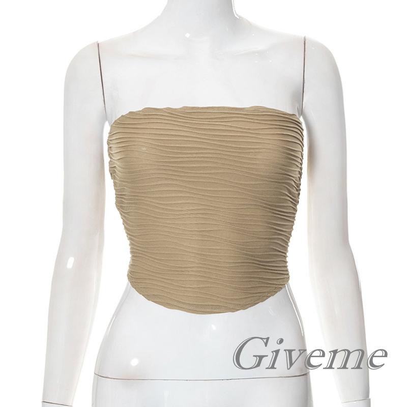 Áo Lửng Không Tay Hở Lưng Thời Trang Quyến Rũ Dành Cho Nữ