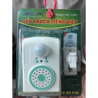 CHUÔNG BÁO KHÁCH CẢM ỨNG CHUYỂN ĐỘNG GHI ÂM TIẾNG VIỆT