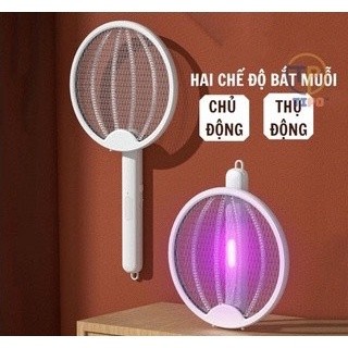 Vợt muỗi thông minh gấp gọn / kiêm đèn bắt muỗi tự động gấp gọn 2 trong 1