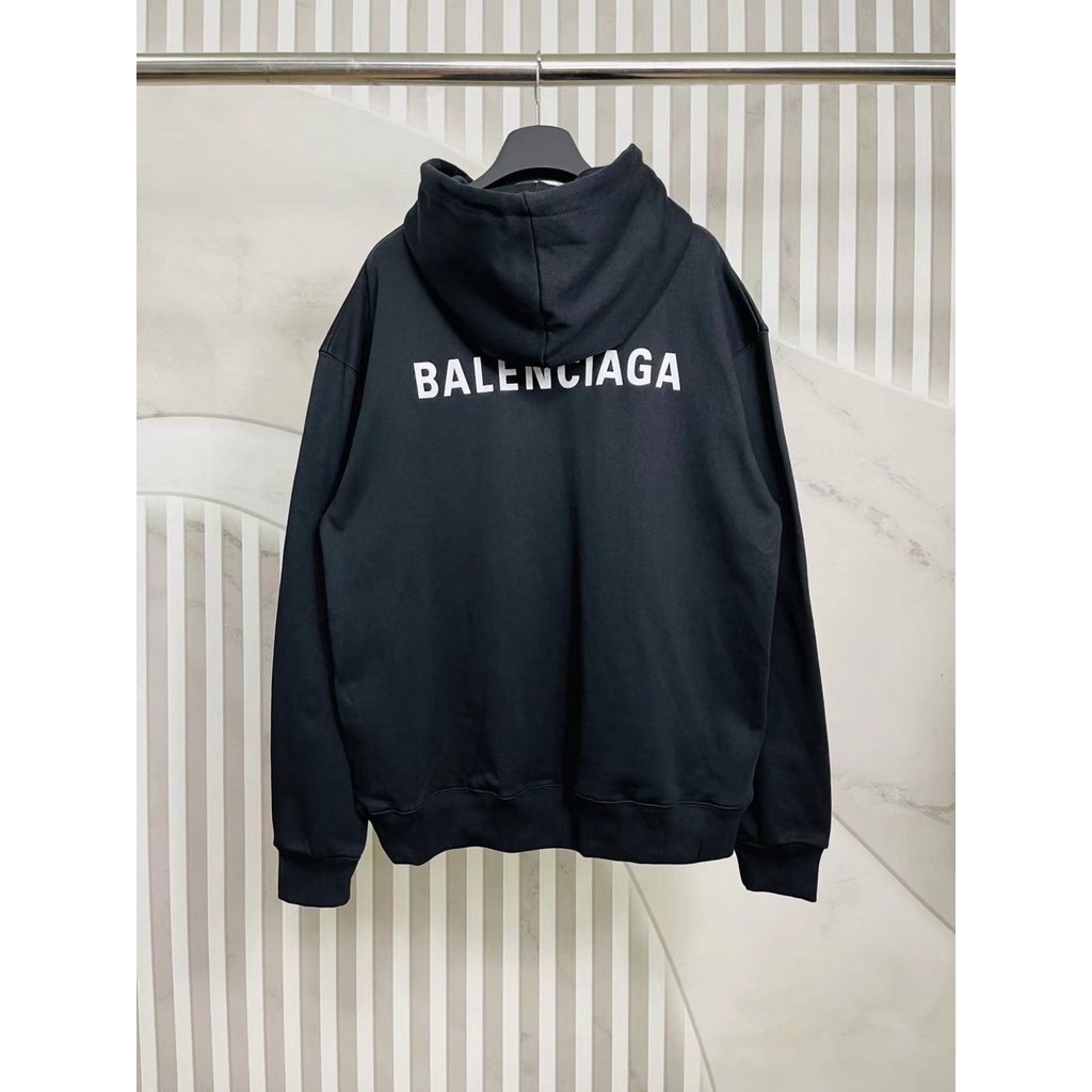 Áo Hoodie In Chữ Balenciaga Cổ Điển Thời Trang Cho Cặp Đôi