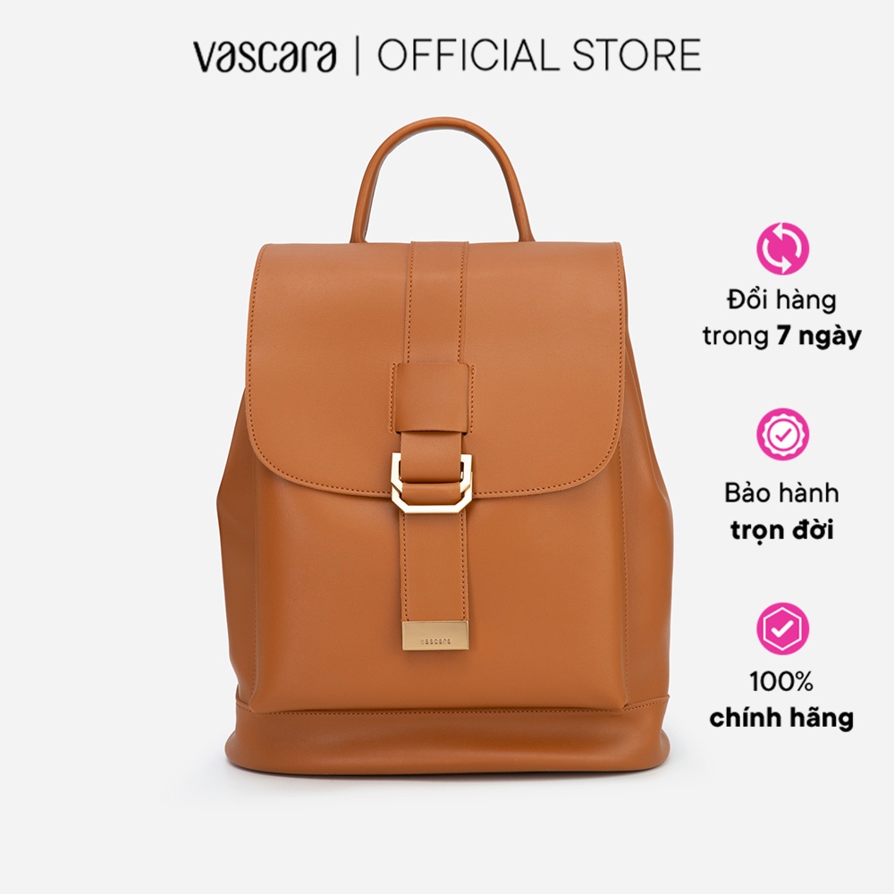 Vascara Balo Nắp Gập Phối Belt Viền Chỉ Nổi - BAC 0152