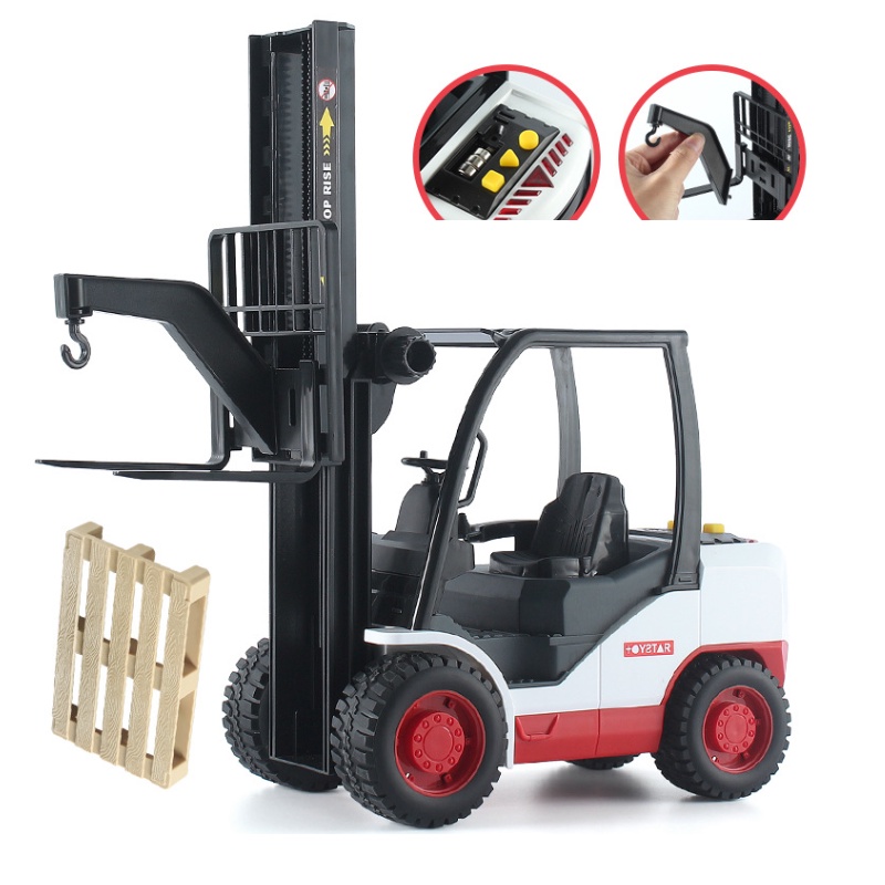 Mô hình xe nâng đồ chơi trẻ em cỡ lớn bằng nhựa hãng Toystar