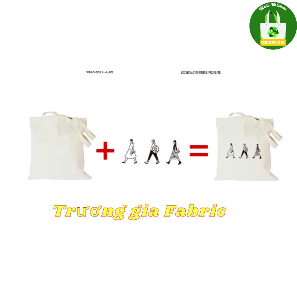 Túi Vải Canvas Túi vải bố kích thước 31x36cm có nhận Tùy chỉnh kích thước in logo