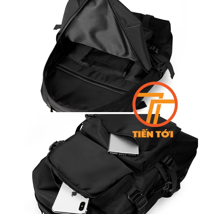 Balo Nam Đi Học Mã TH13110, Balo Laptop Sử Dụng Đa Năng Chất Vải Dày Mềm Màu Đen