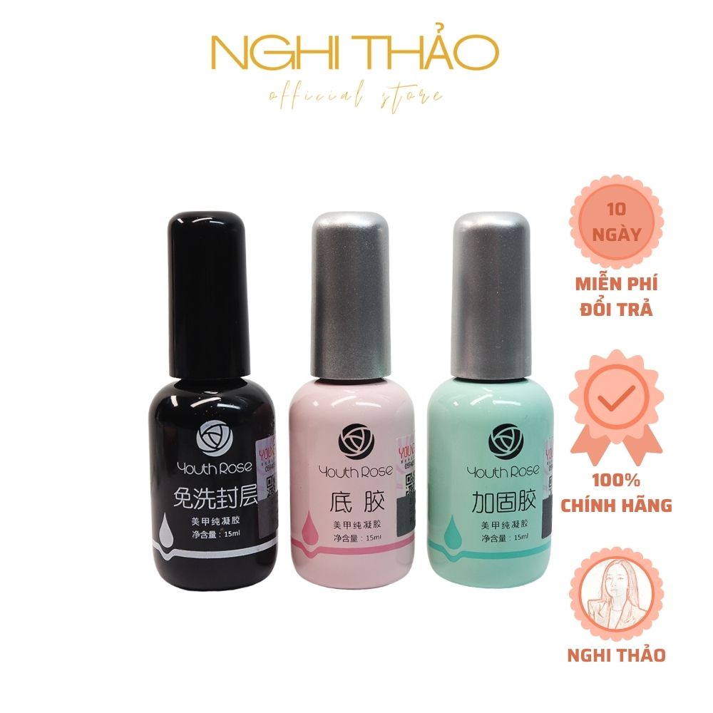 Sơn top hoa hồng chính hãng NGHI THẢO 15ml