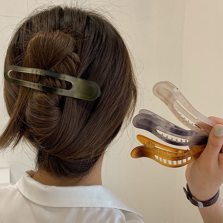 Kẹp Tóc Mỏ Vịt Cỡ Lớn Phong Cách Hàn Quốc Thanh Lịch