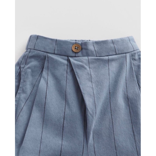 Quần xuông cúc lệch Zr bé trai kẻ sọc dư xịn siêu Tây.