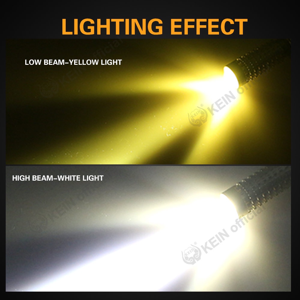 Đèn Pha Led T19 P15D T19 DC12V Ánh Sáng Trắng / Vàng Cho Xe Mô Tô