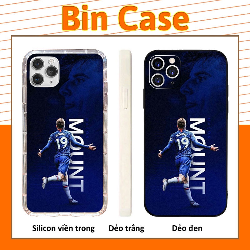 ⚽Ốp Lưng Kính In Hình Mason Mount ⚽Silicon Chelsea Màu Xanh iphone 14 13 12 11 Pro Max 6 7 8 Plus X Xr Xs Max BONGDA130