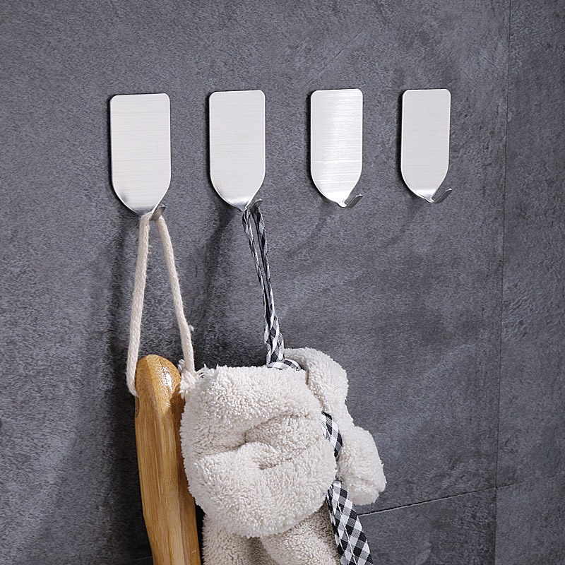 Móc Dán Tường Inox Siêu Dính, Móc Treo Đa Năng, Móc Dính Tường Chịu Lực, Chắc Chắn, Không Khoan Đục. Kingler 2001-2002