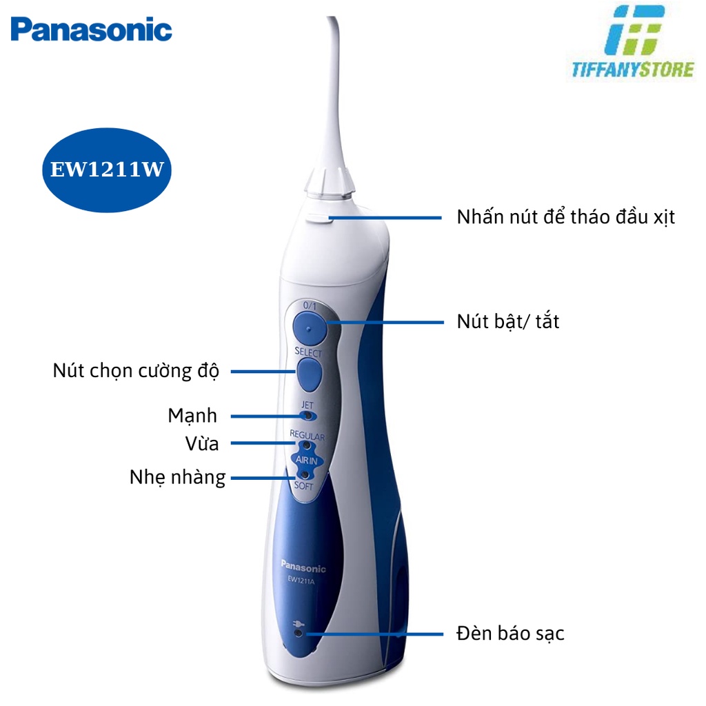Máy tăm nước Panasonic cầm tay không dây -