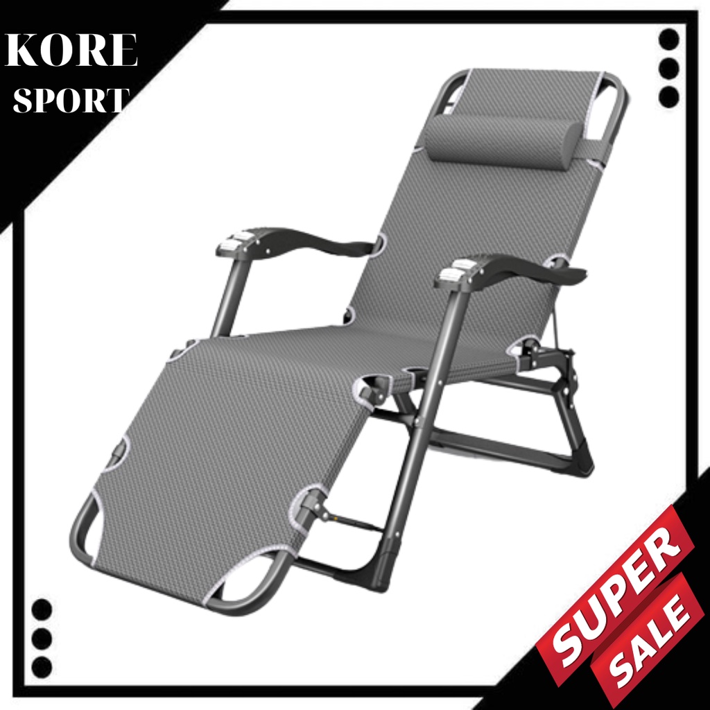 Ghế xếp massage Tặng Nệm loại tay ngả thành giường nằm ngủ trưa thư giãn đọc sách gấp gọn tặng nệm 4D