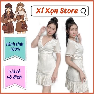 HOT- Đầm Đắp Vạt Chéo Phối Đuôi Cá Quảng Châu
