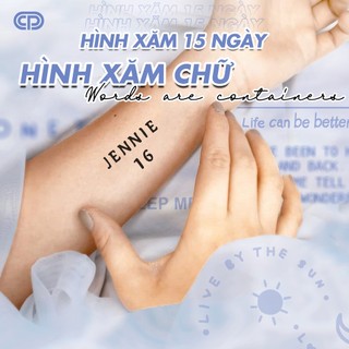 [HÌNH XĂM CHỮ] Hình xăm dán tạm thời - giữ được tới 15 ngày CHỮ, WORD