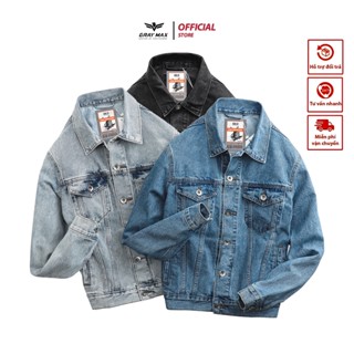 Áo khoác Jean nam cao cấp 4 MÀU, Form slimfit, chất Denim xịn dày dặn