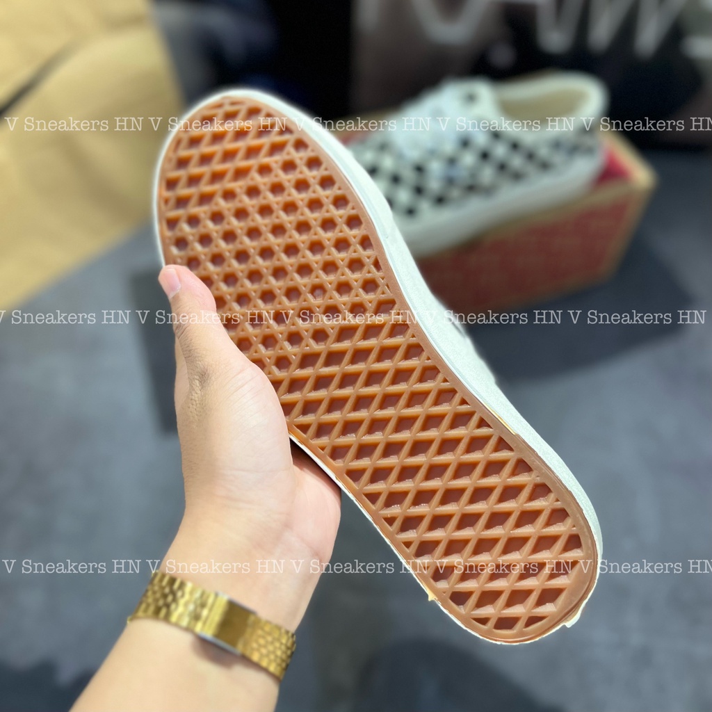 Giày Thể Thao Vans 44 DX Anaheim Factory Caro Black White/Van Kẻ Classic Trắng Đen Nam Nữ