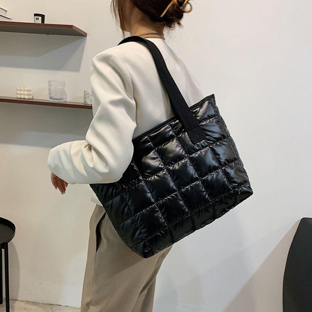 Túi Tote Đeo Vai Kích Cỡ Lớn Kiểu Dáng Đơn Giản Tiện Lợi Dễ Sử Dụng