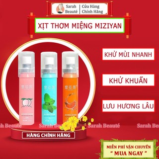 Xịt thơm miệng diệt khuẩn Miziyan 20ml Chính Hãng, Sịt thơm miệng Miziyan - Sarah Beaute MP44