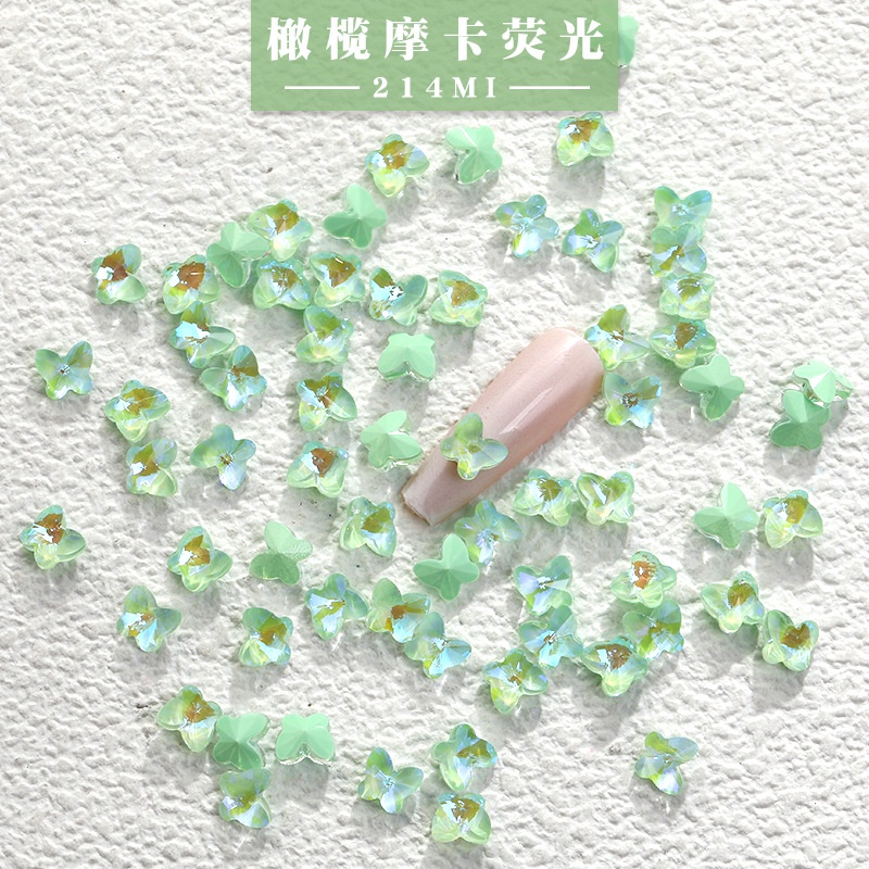 Đá Mocha Phát Quang Đính Móng Tay Nghệ Thuật