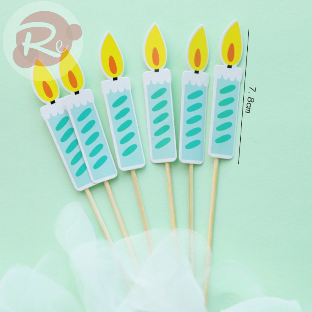 [SIÊU RẺ❤️] – SCG 6 Ngọn nến - Trang trí bánh sinh nhật bánh kem