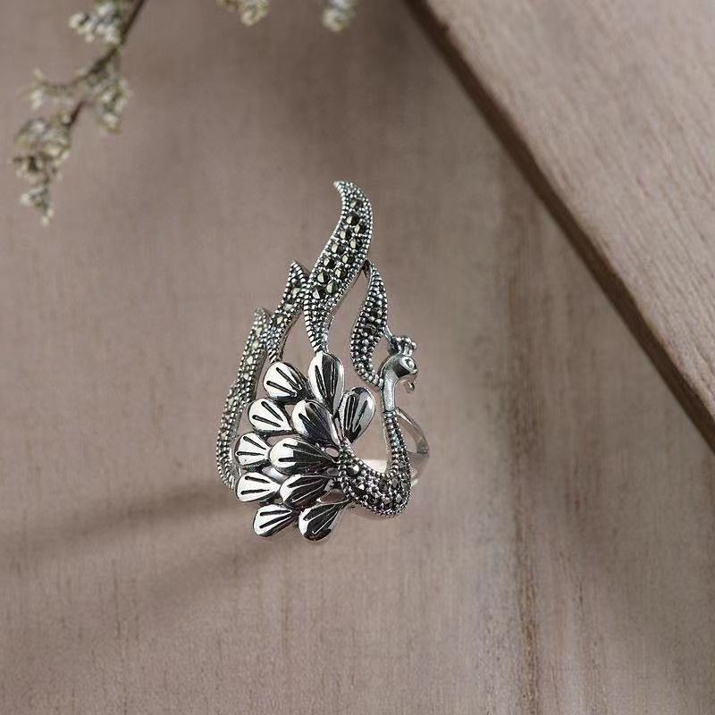 Nhẫn Hợp Kim Hình Con Công Chất Lượng Cao Giá Rẻ Chất Lượng Cao Cho Nữ