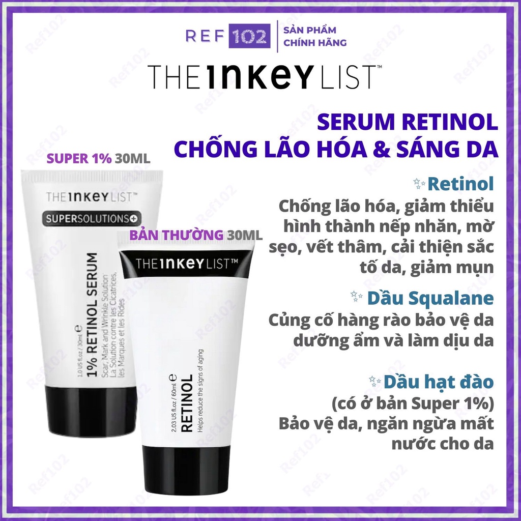 Serum chống lão hóa The INKEY List Retinol Serum 30ml [Bill US]