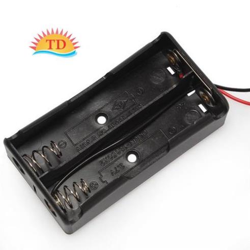 Đế gắn pin 18650 có lò xo, dây hàn sẵn và lỗ bắt vít 1 Cell 2 Cell & 4 Cell, Hộp đựng pin ultrafire