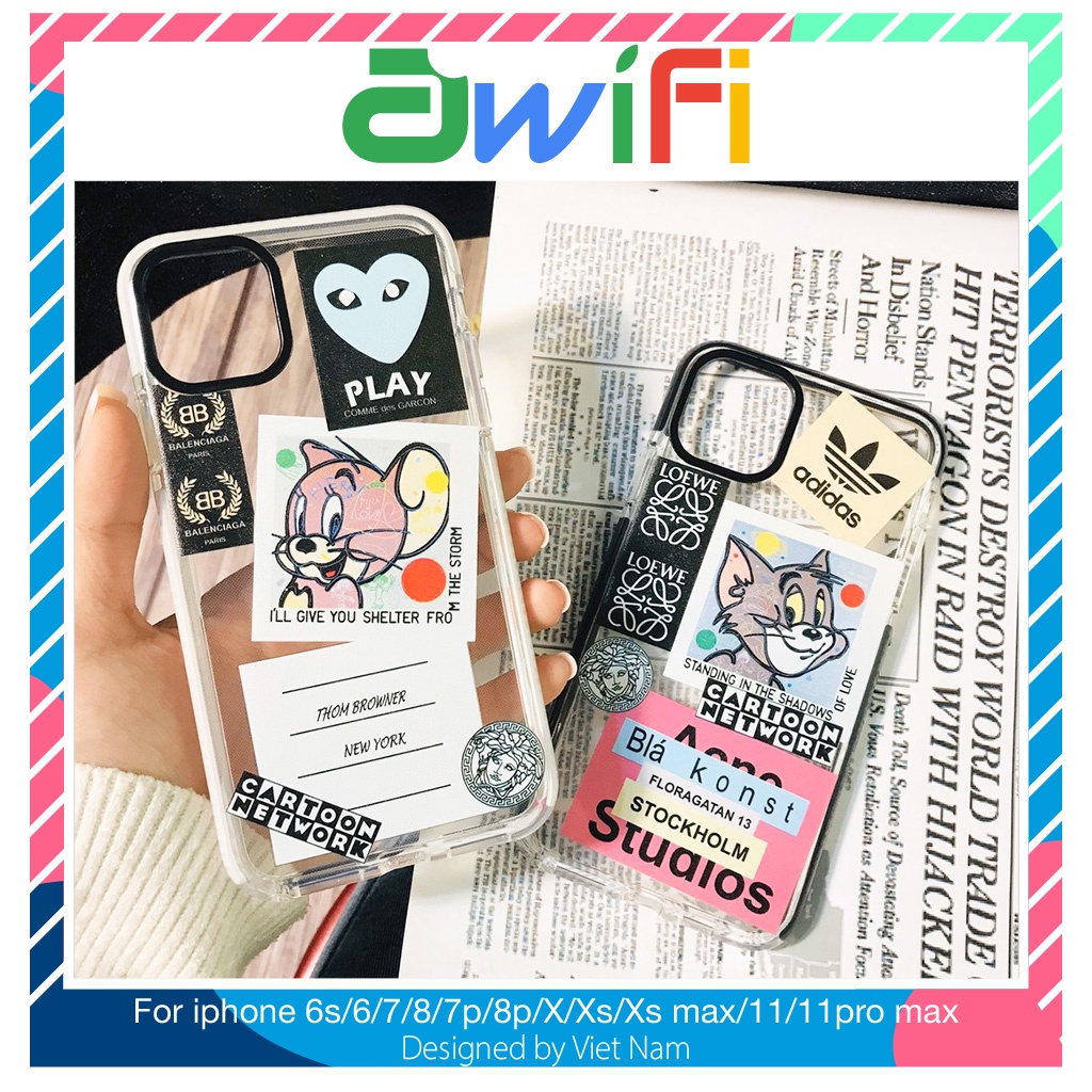 Ốp iphone - Ốp lưng Tom & Jerry cartoon network cạnh 6s/6splus/7/8/7plus/8plus/x/xs/xsmax/11/11proma