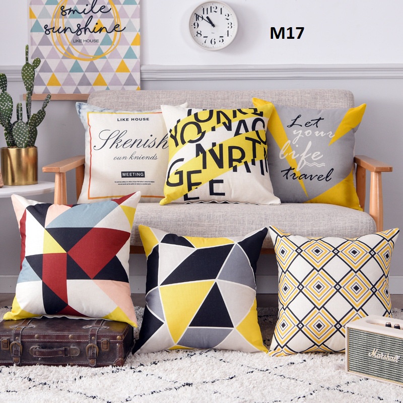 Gối tựa lưng, sofa, trang trí nhà cửa, văn phòng, công ty mẫu cờ M19,M17