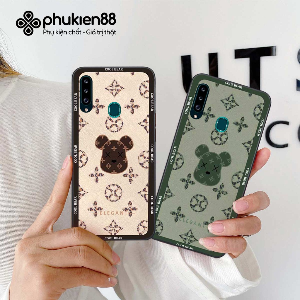Ốp lưng điện thoại Samsung A20s fendy, búp bơ rì, kaws thời trang, vỏ ốp thời trang rẻ đẹp