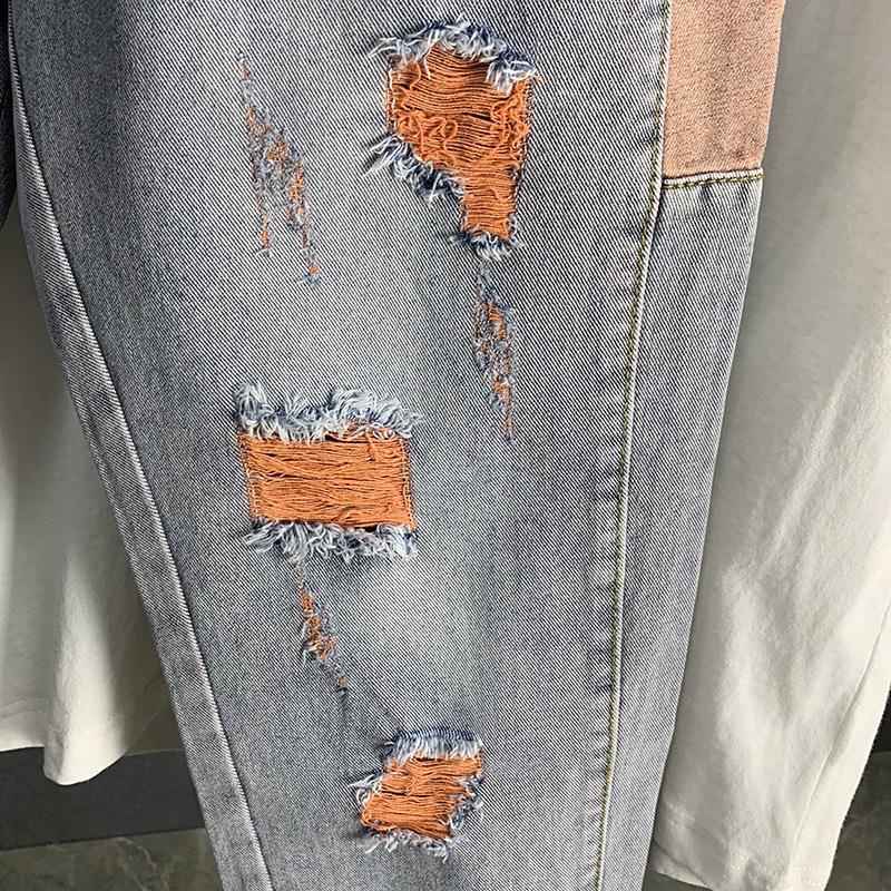 Quần jeans dài rách gối thời trang dành cho nam