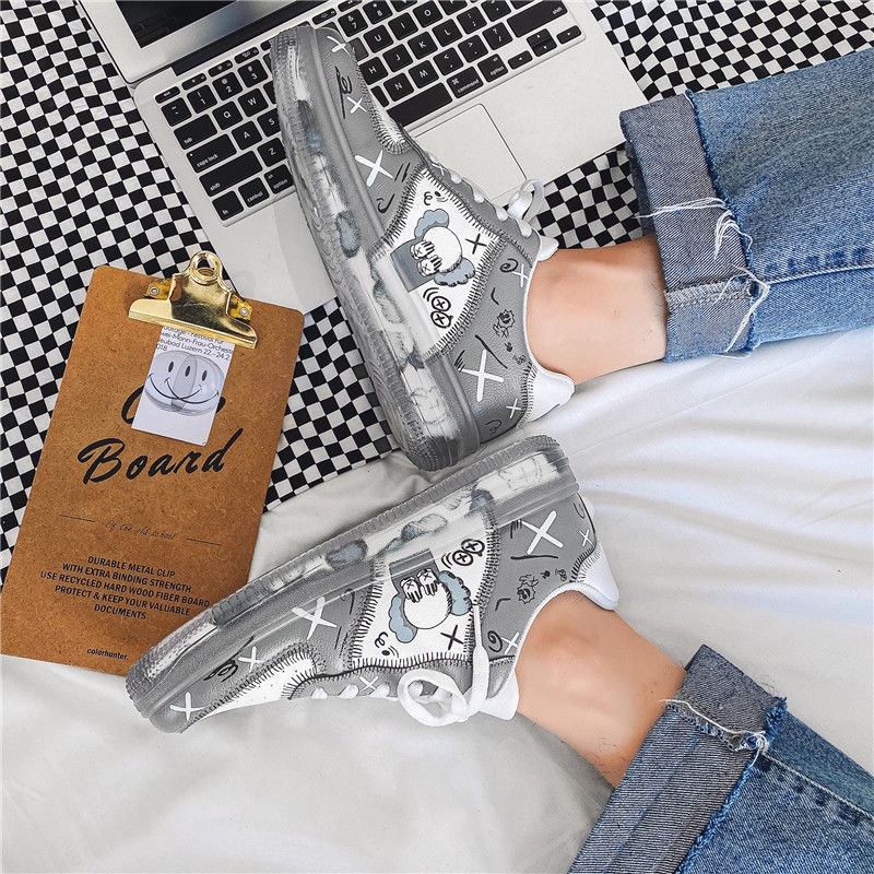 Giày Thể Thao Canvas Air Force No. Phong Cách Mới Cao Cấp Cho Nam 1 Giày Trắng Nhỏ Hợp Thời Trang