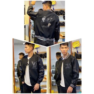 Khoác bomber Lệ vi pha da