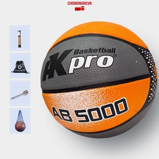 Bóng rổ AKpro AB 5000 - Cao su mềm cao cấp, bám tay vượt trội, chuyên sân bê tông | Choibongro.vn