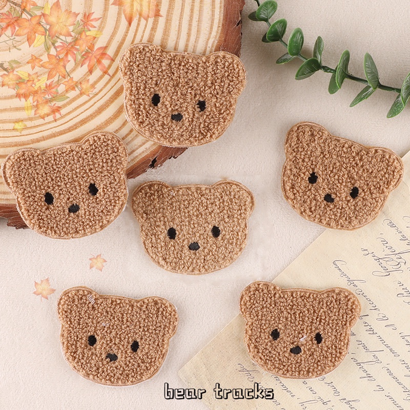 Miếng Dán Ủi Quần Áo DIY Hình Gấu Teddy Hoạt Hình Dễ Thương