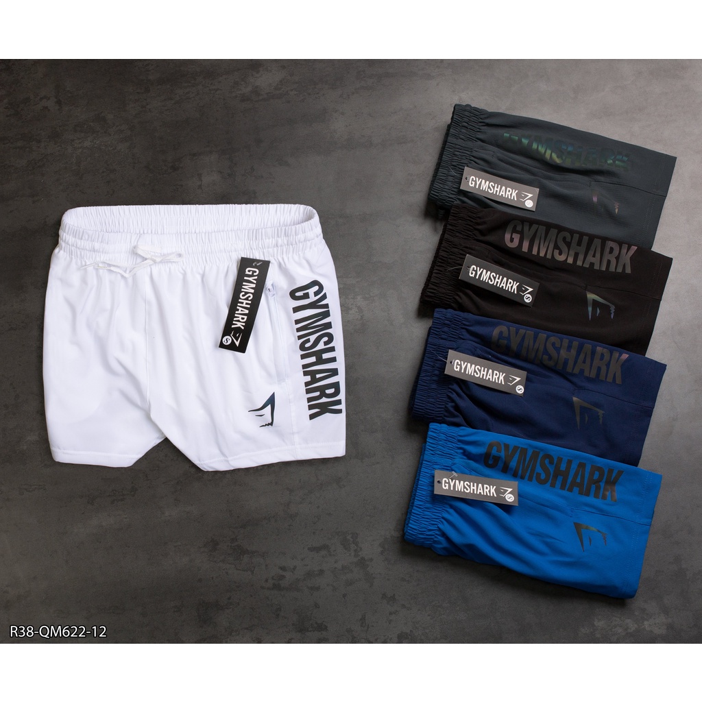 SPM14 Quần run nam GYM.SHARK (R38) - xi dãn 2 lớp form trên gối - thể thao nam VNXK