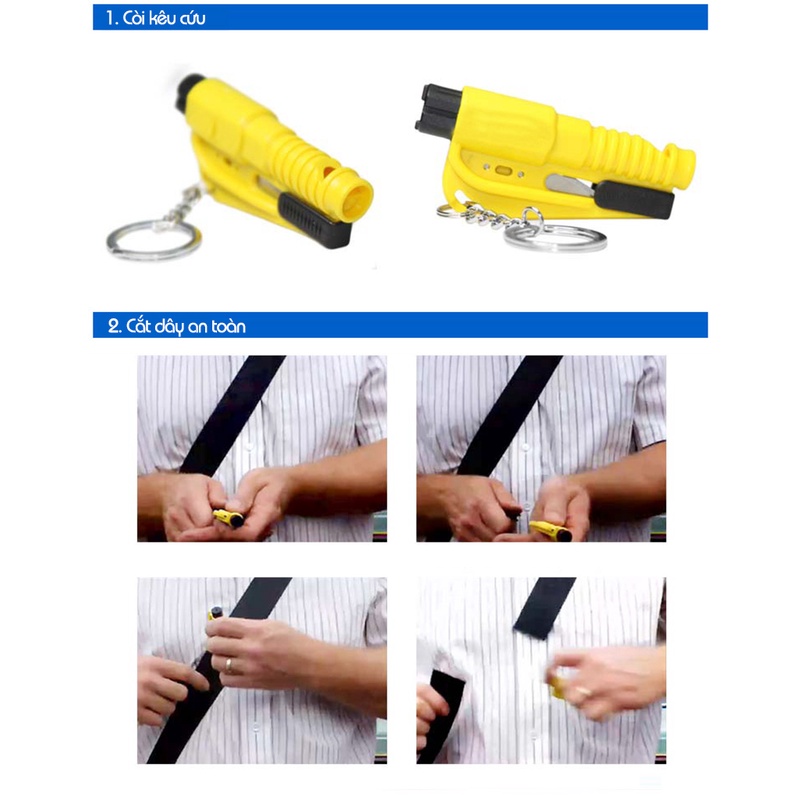 Búa Thoát Hiểm Đa Năng Mini KINGCARY51