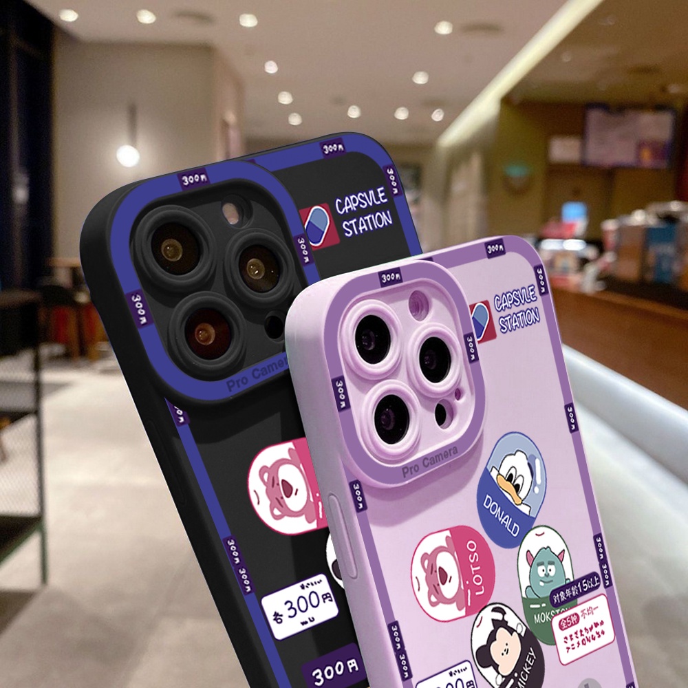 Samsung Galaxy A01 A70 A72 A6 A7 A9 A9S Plus 2018 5G Cho Ốp lưng điện thoại In Hình Cartoon Mouse Gashapon Machine