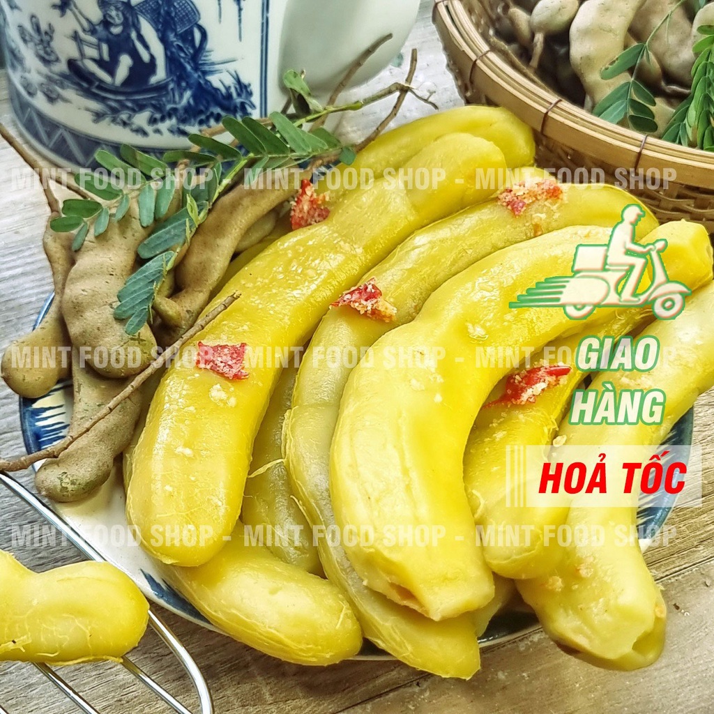 Me Xí Muội - Me Lào Thái Lan Rim Muối Ớt Lon 500gr