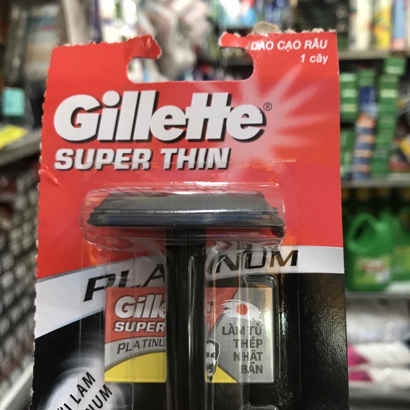 Dao cạo râu Gillette Super Thin siêu Ben,siêu Bền