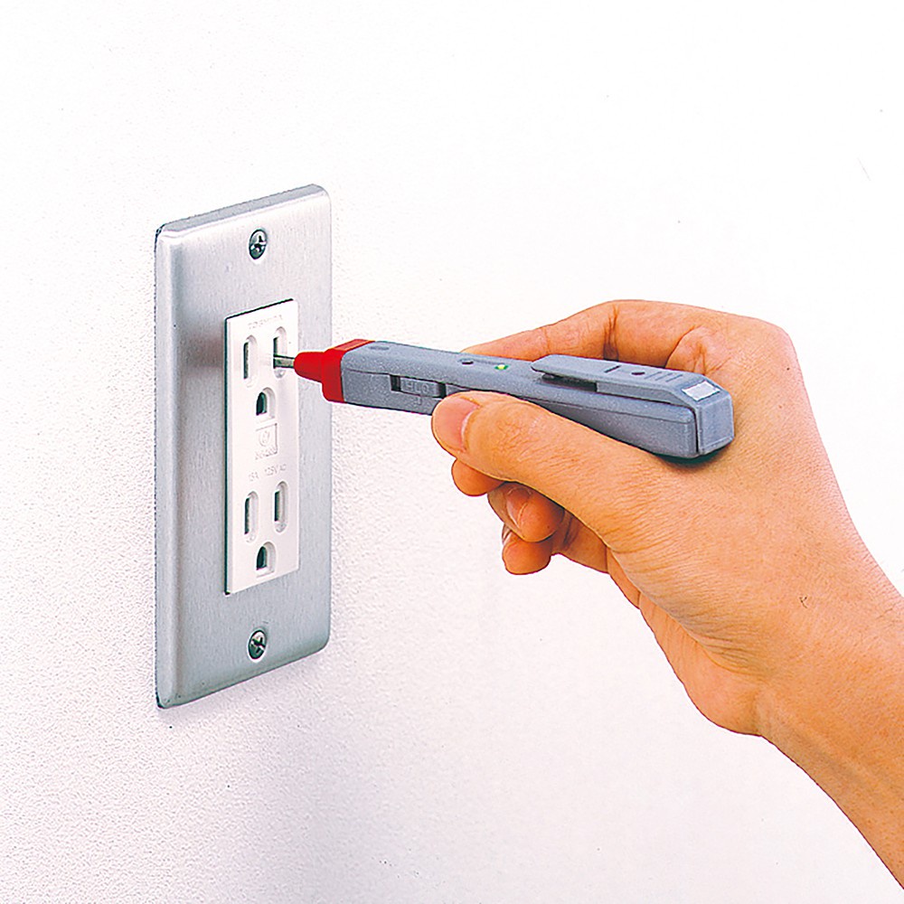 Bút thử điện đèn âm tường hiển thị LED và âm thanh kiểm tra điện áp AC và DC 2145-L hãng Anex Nhật Bản | Mezoha.vn